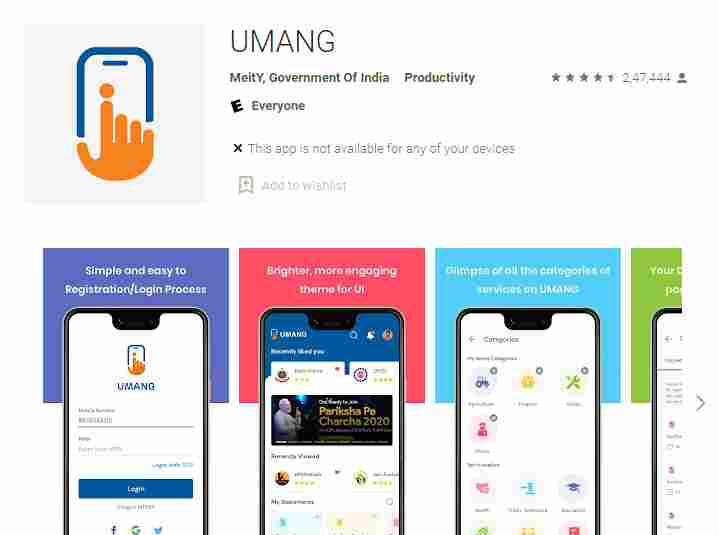 Download Covid-19 Certificate from umang app