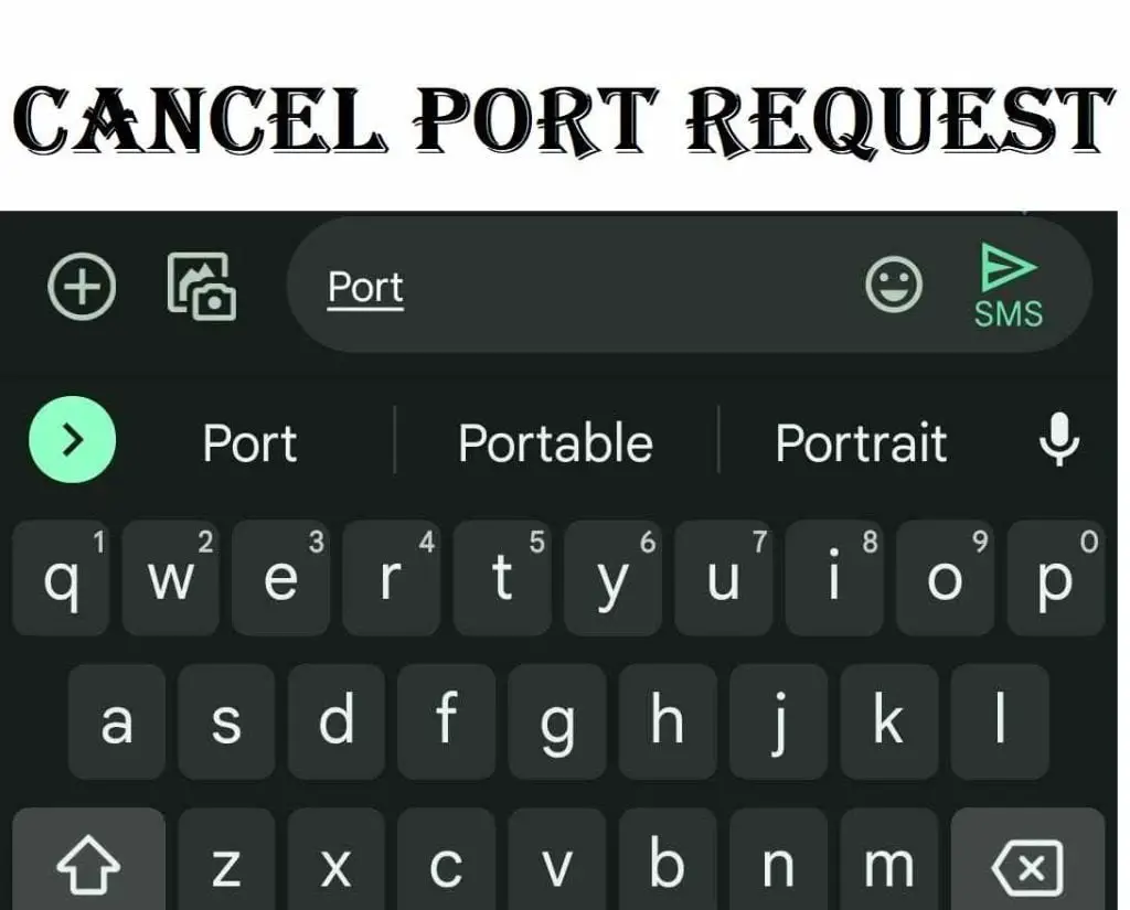 cancel porting request
