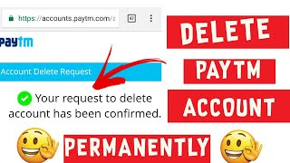 delete paytm account