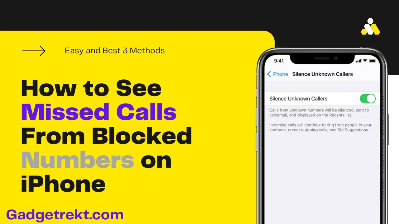 how to see missed calls from blocked numbers on iPhone